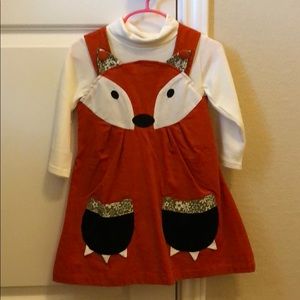 Fox dress 🦊 2t